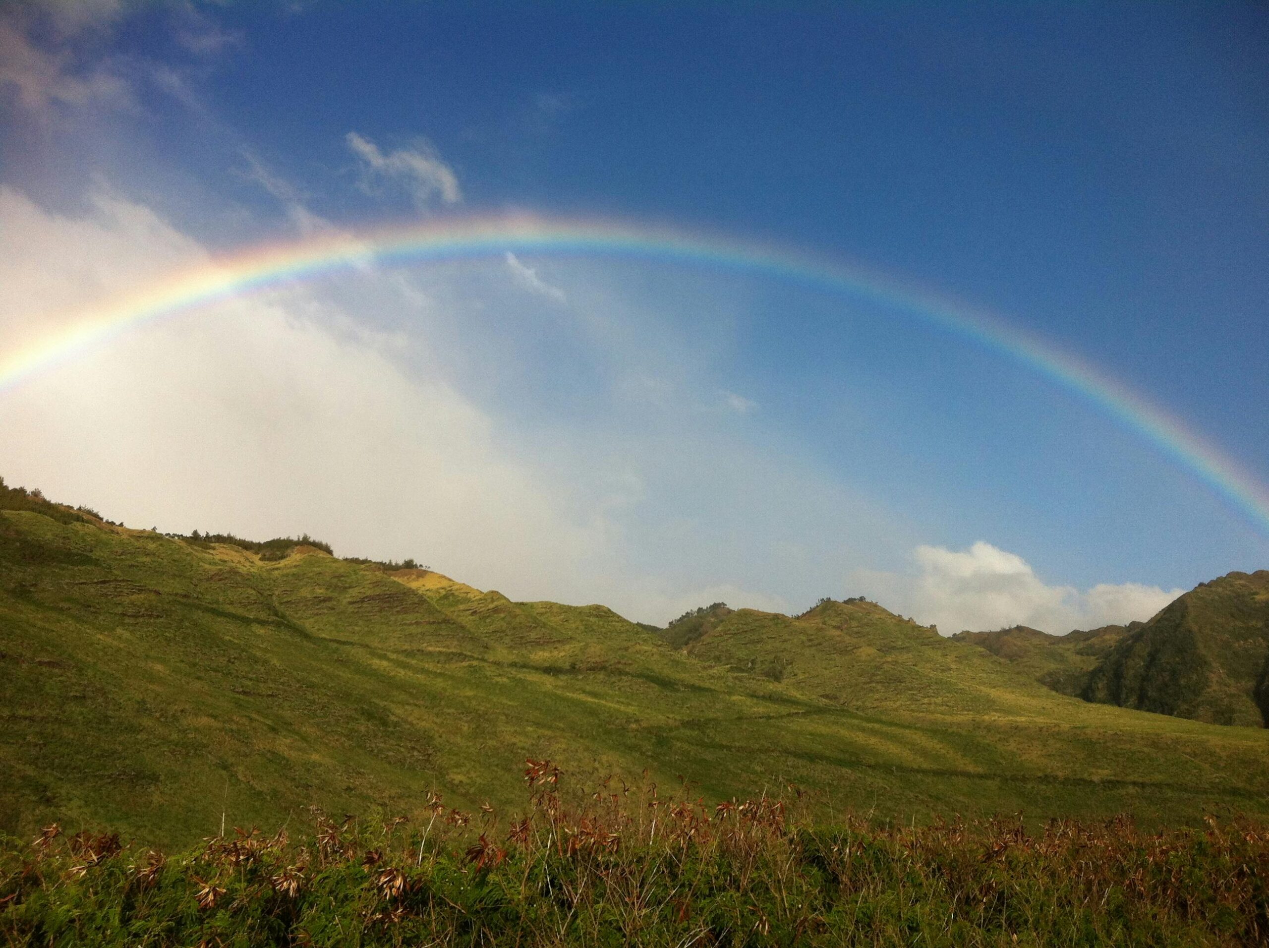 Regenbogen In Der Landschaft Der Insel Oahu (Kaena Point?) (2012)   1